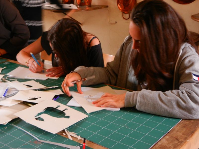 L’atelier image peinte : déroulement et oeuvres !