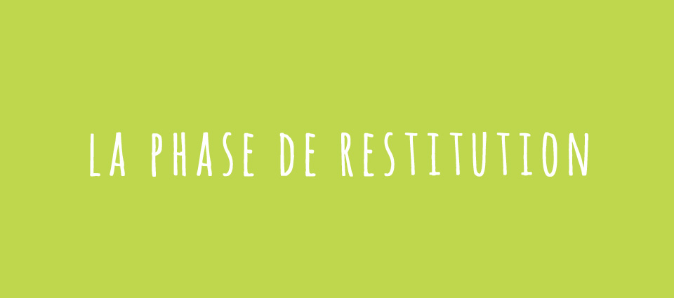 La phase de restitution